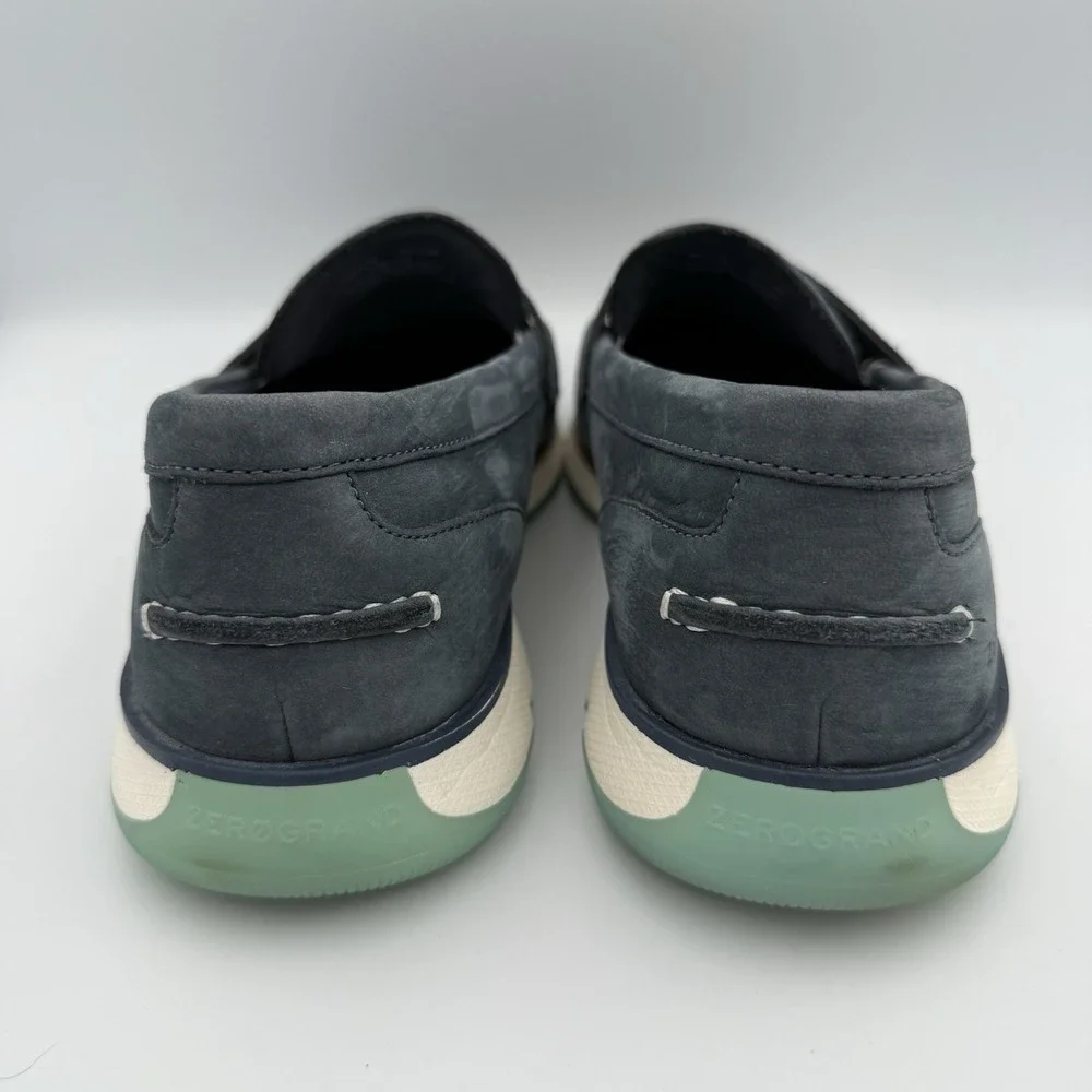 COLE‎ HAAN 4 Zerogrand Loafer Men's Size US 10.5M Suede Blue/White C34106